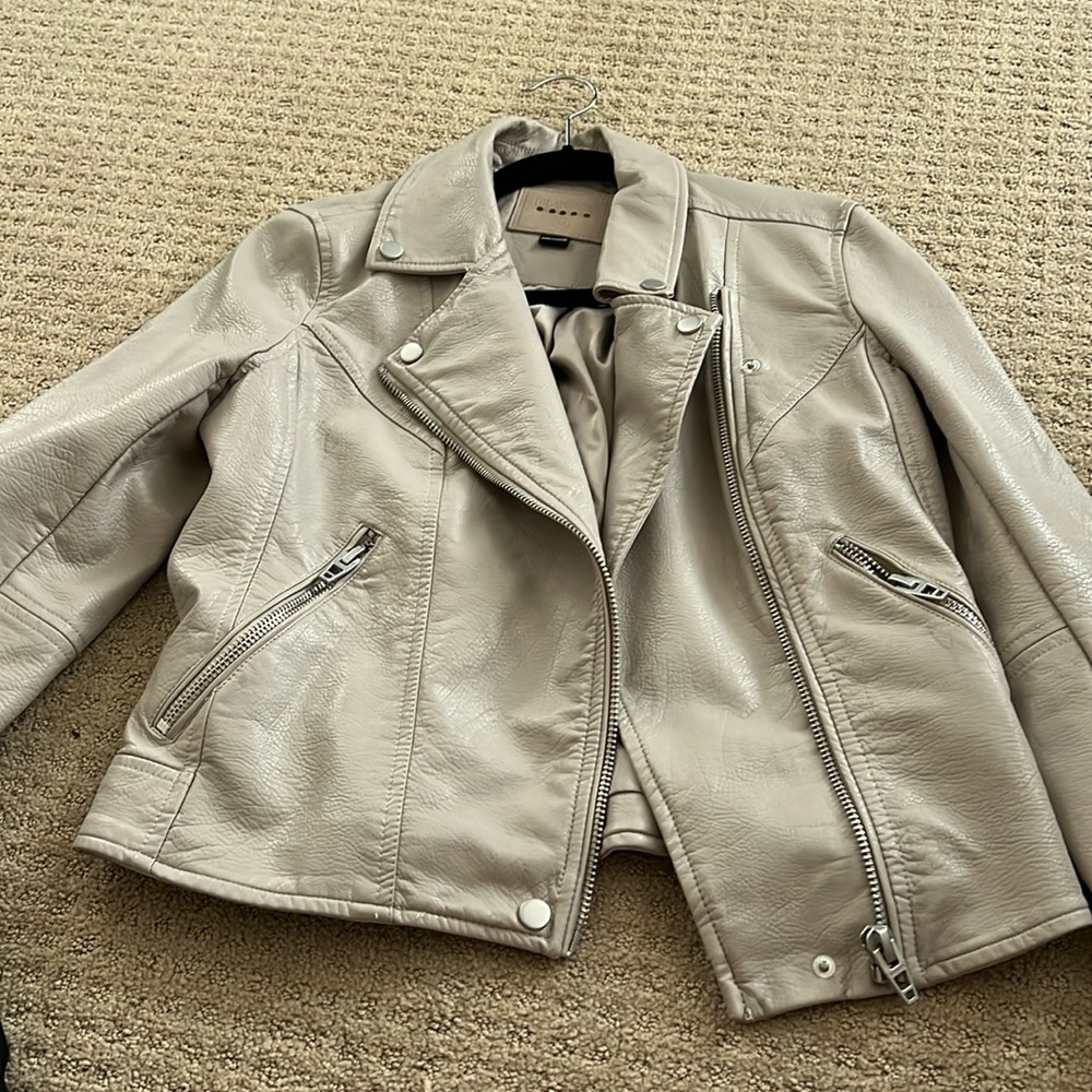 Brand new blank nyc leather jacket